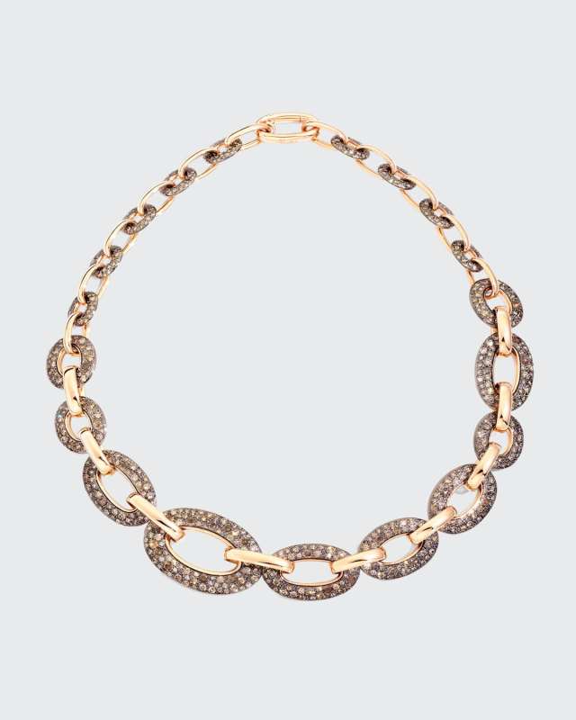 Tango 18k Rose Gold Brown Diamond Collar